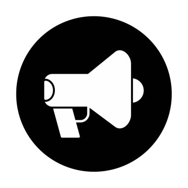 megafon simgesi, vektör illüstrasyonu