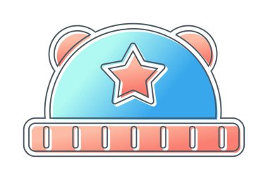 Bebek Şapka. Web simgesi basit illüstrasyon 