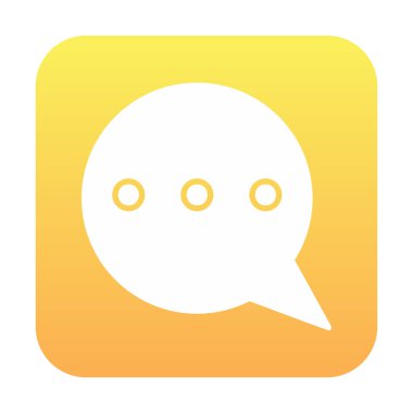 Sohbet simgesi vektör illüstrasyonu