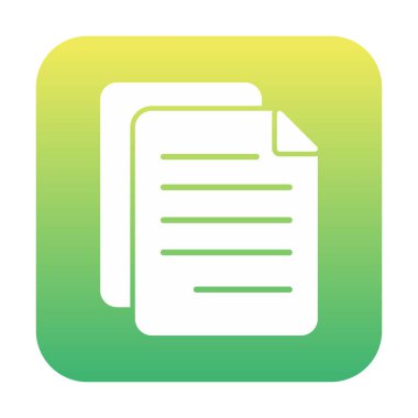 belge düz simgesi, vektör illüstrasyonu 