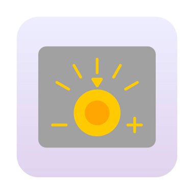 Loş simgenin vektör illüstrasyonu