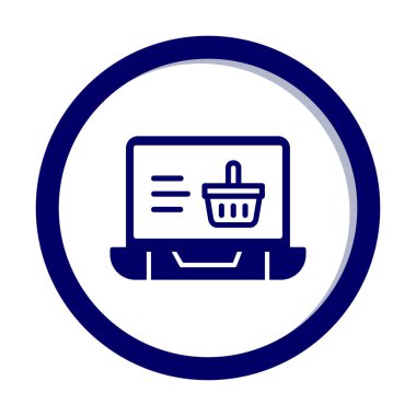 Projeniz için çevrimiçi alışveriş simgesi