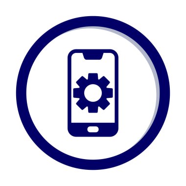 Mobil Ayar Simge vektör çizimi