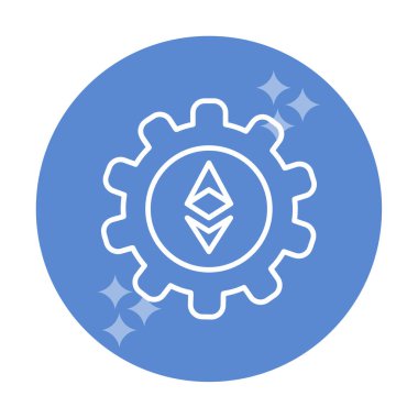 Ethereum Simge vektör çizimi ayarlanıyor