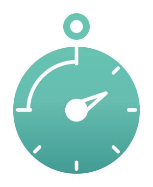 Saat, zamanlayıcı simgesi vektör çizimi 