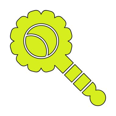 Çıngırak modern simgesinin vektör çizimi