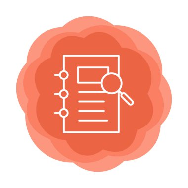 ofis kağıdı ve büyüteç