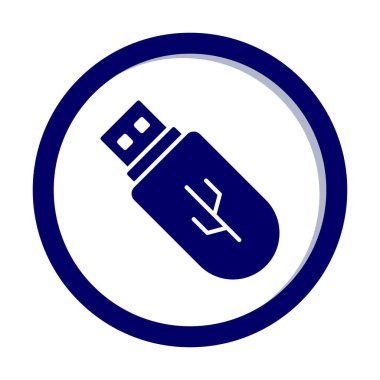 Web için usb flash simgesi.