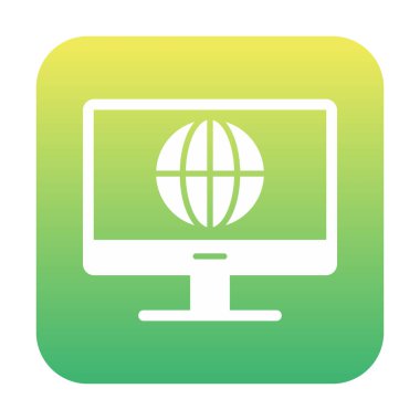 İnternet simgesi vektör illüstrasyonu