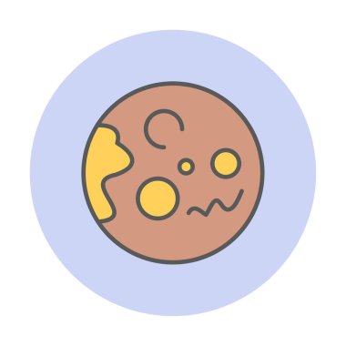 Gezegenler simgesi, vektör illüstrasyonu