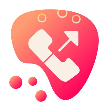 giden arama simge vektör çizim