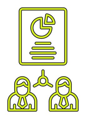 Work Distribution web icon, vector illustration 