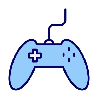 Basit bir oyun alanı simgesi, renkli kontrol simgesi. Vektör illüstrasyonu