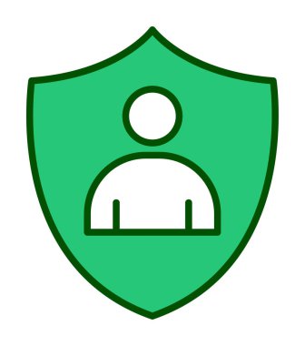 Hesap koruma simgesi vektör illüstrasyonuName