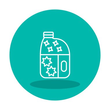 şişe düz simge vektör çizim