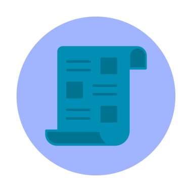 belge simgesi, vektör illüstrasyonu basit tasarım