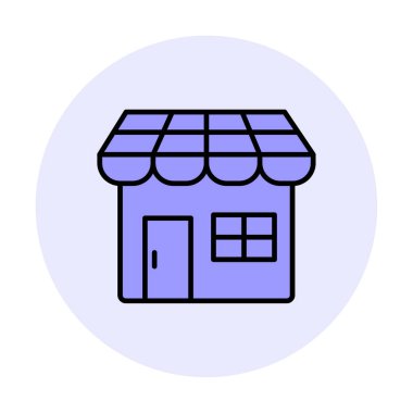 Dükkanı web simge vektör çizim