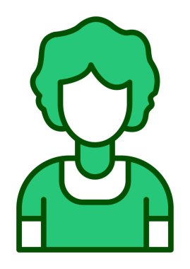 kadın web simgesi vektör illüstrasyonu