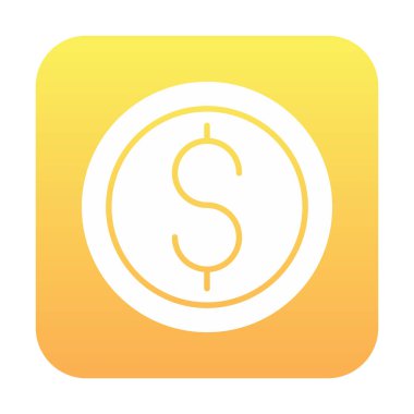 Dolar para simgesi, vektör illüstrasyonu