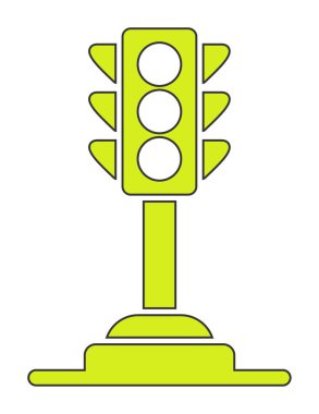 Trafik ışığı web simgesi illüstrasyonu