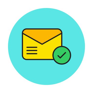 e- posta iletimi simge vektör illüstrasyonu