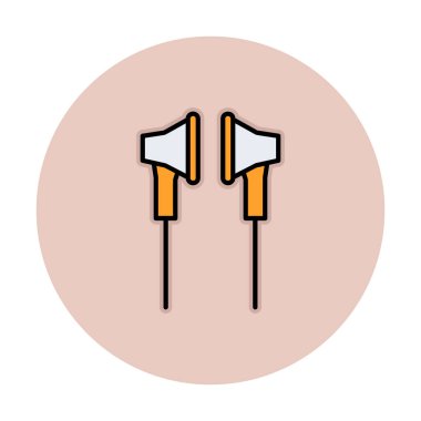 Kulaklık simge vektör çizim