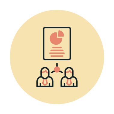 Work Distribution web icon, vector illustration 