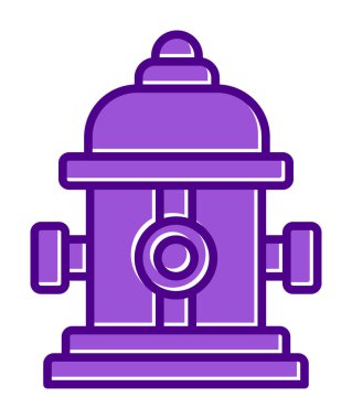 Modern yangın musluğu simgesinin vektör illüstrasyonu 