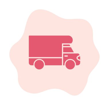 Van düz vektör simgesi