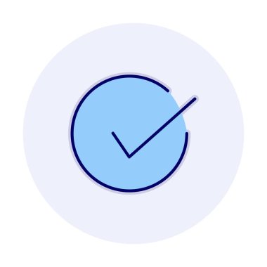 işaret simgesini işaretle, vektör illüstrasyonu basit tasarım