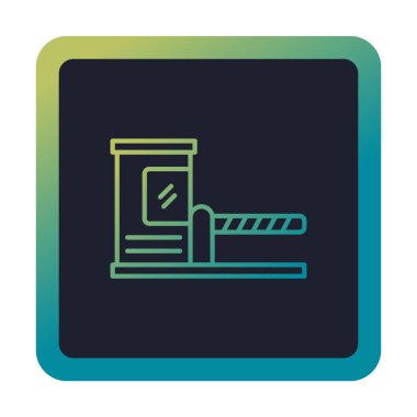 Park engeli simgesinin web illüstrasyonu