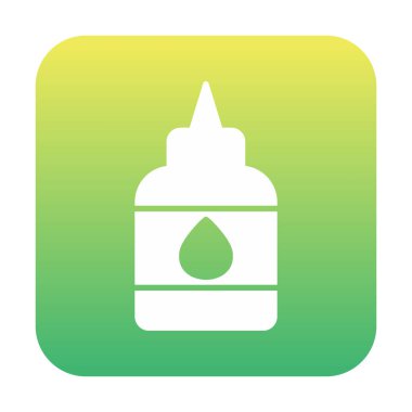 sıvı yapıştırıcı şişe ikonu vektör illüstrasyonu, yapıştırıcı logosu kavramı         