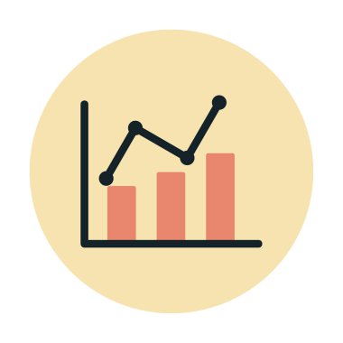 Grafik. Web simgesi basit illüstrasyon 