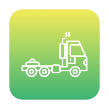 Web ve mobil uygulama tasarımınız için kamyon simgesi vektörü, kamyon logosu konsepti