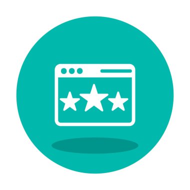 Web sayfası Geri bildirim simgesi, vektör illüstrasyonu