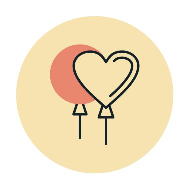 balonlar web basit illüstrasyon, parti konsepti