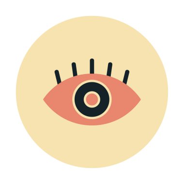 Göz simgesi, vektör illüstrasyon tasarımı 