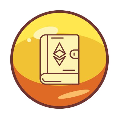 Kitap simgesi, vektör illüstrasyonunda ruhani işaret