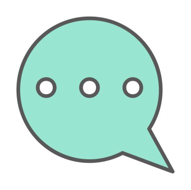 kabarcık sohbet ileti simgesi