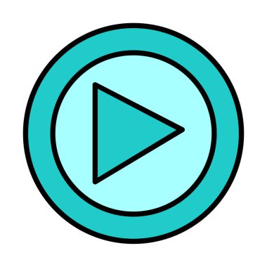 Oynatma düğmesi vektör çizimi