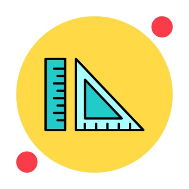 ölçekli düz simge, vektör illüstrasyonu 