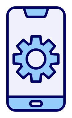 Mobil Ayar Simge vektör çizimi