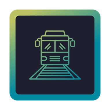 tren simgesi vektör illüstrasyonu 