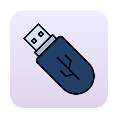 Web için usb flash simgesi.