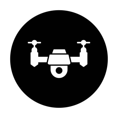  Grafik Drone ikon vektör illüstrasyonu
