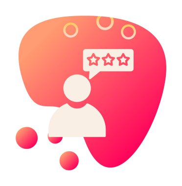 Müşteri İncelemesi, geribildirim ikonu vektör çizimi