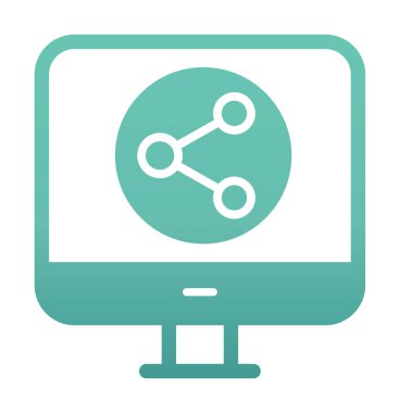 Basit Veri Paylaşımı simgesi, vektör illüstrasyonu