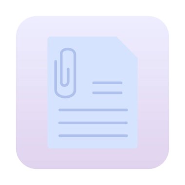 CV belgesi. Web simgesi basit illüstrasyon