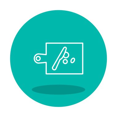 Kesme tahtası simgesi, vektör illüstrasyonu