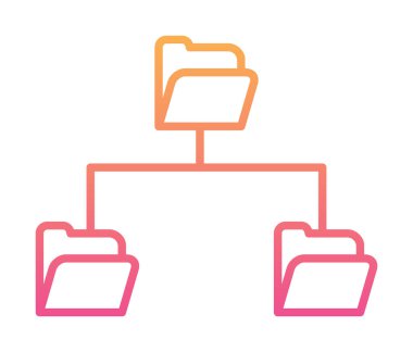 Basit Dizin Paylaşımı, vektör illüstrasyonu
